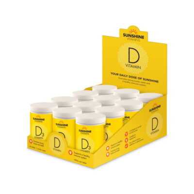 Sunshine Vitamin D3 Tablet Display Deal