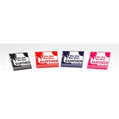 Acrylic Sunbed Sanitized Signs