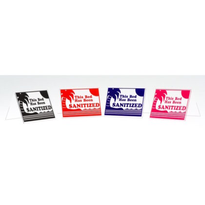 Acrylic Sunbed Sanitized Signs