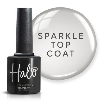 Halo Gel Polish (Sparkle Top Coat Non Wipe) 15ml
