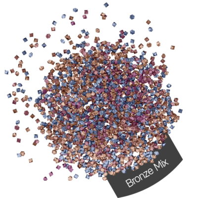 Pure Nails Halo Create Micro Crystals Bronze Mix - 1440 Pieces