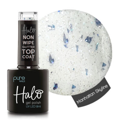 Halo LED/UV Non Wipe Glitter Top Coat Over the Top (Manhattan Skyline) 8ml