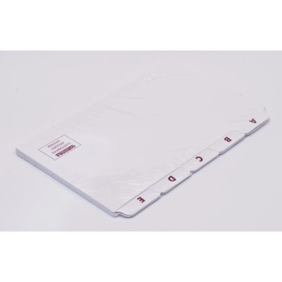 Customer Record Index Cards A-Z