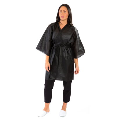 Spray Tan Disposable Kimono (Black)