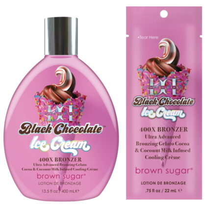 Tan Inc Double Dark Black Chocolate Ice Cream