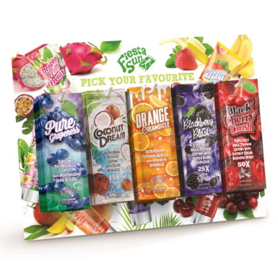 Fiesta Sun Fruity Sachet Counter Display Deal 2024