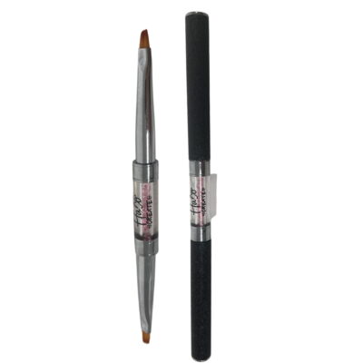 Halo Create Nail Art Combo Brush - Large Angled One Stroke & Small One Stroke