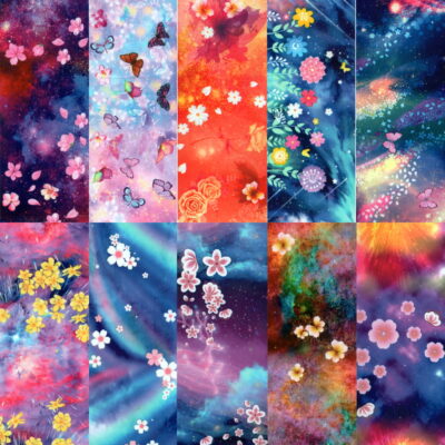 Halo Create Nail Foils - Floral Fantasy (Pack of 10)