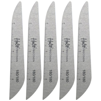 Halo Elite Precision Zebra Nail Files 180/180 Grit (Pack of 5)