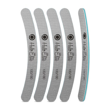 Halo Elite Zebra Boom Nail Files 100/180 Grit (Pack of 5)