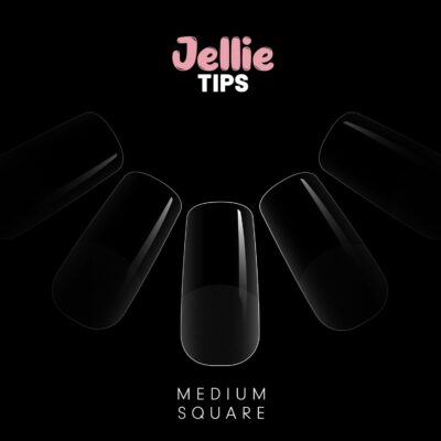 Halo Jellie Nail Tips Medium Square (Pack of 50)