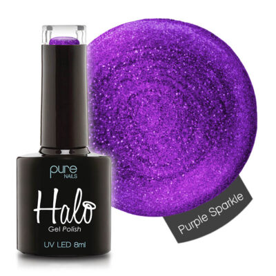 Halo Gel Polish (Purple Sparkle) 8ml